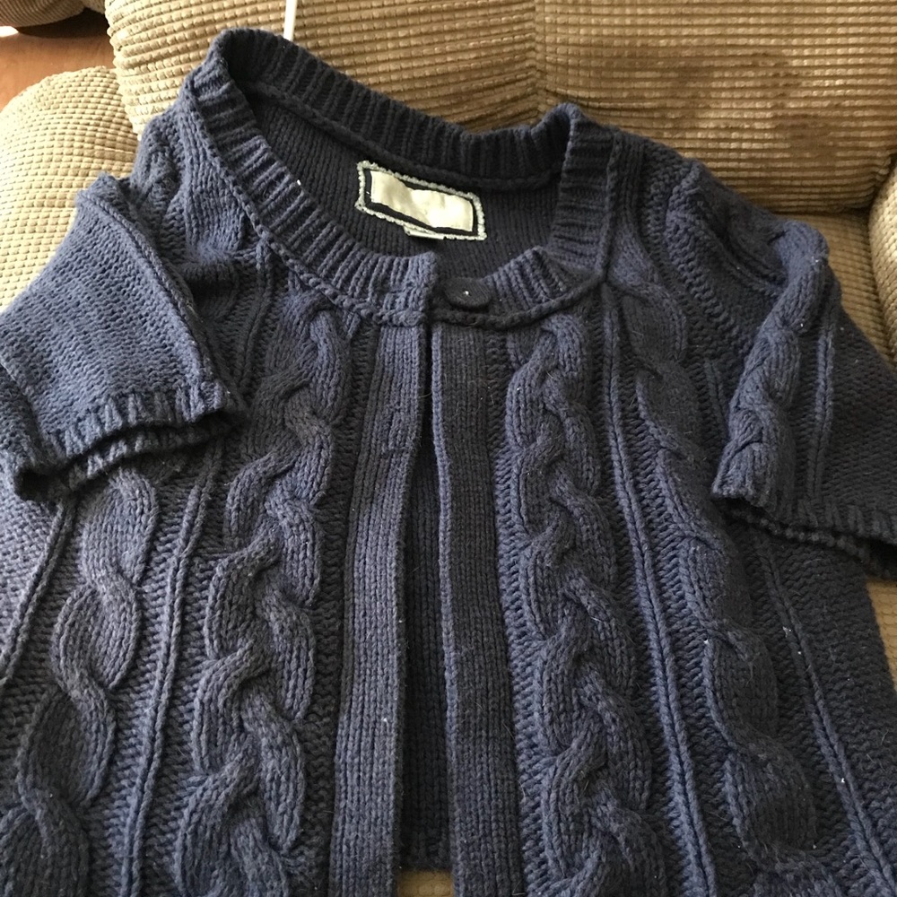 Navy wool Cardigan