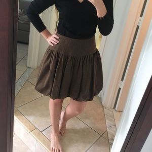 Rugby Ralph Lauren brown Tweed bubble skirt