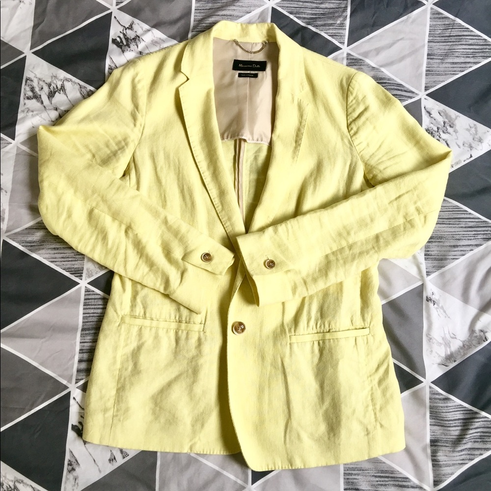 Massimo Dutti linen blazer