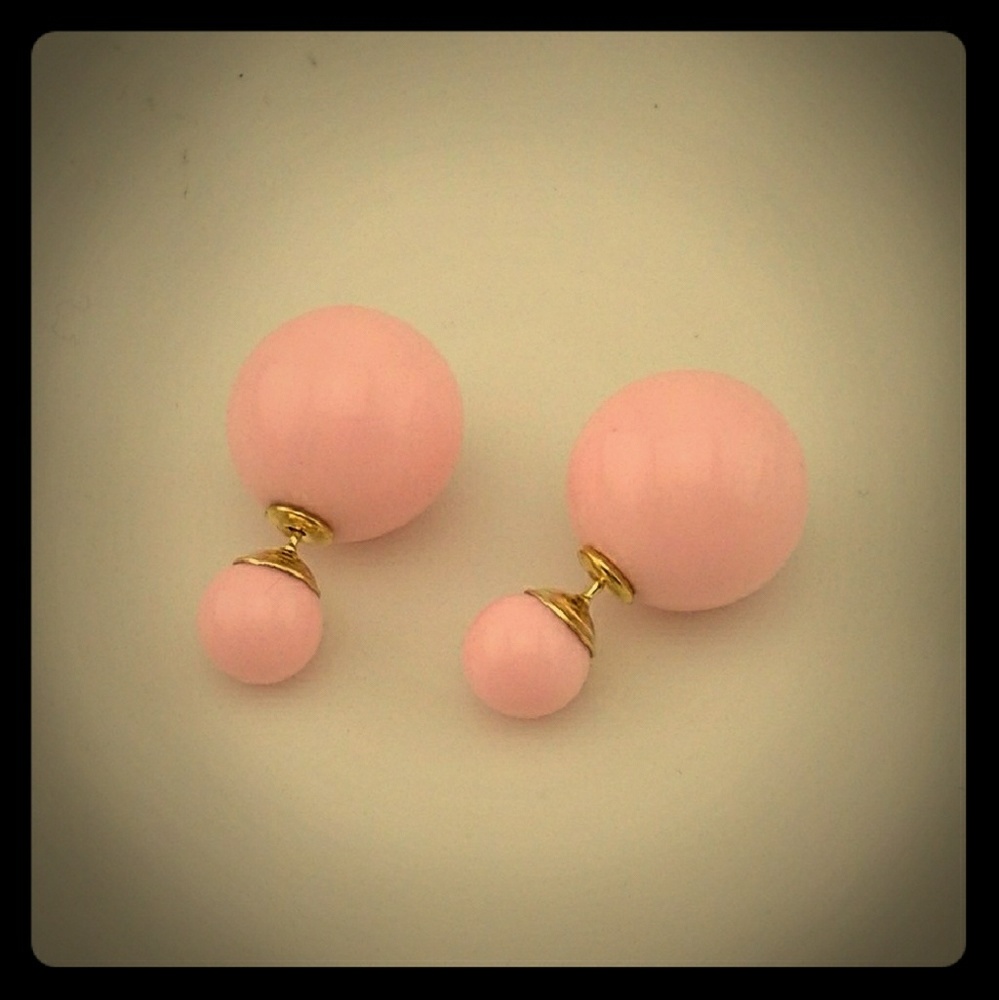 Pink bauble T&J designs earrings