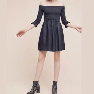 Maeve for Anthropologie Chambray Dress