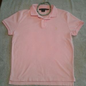 🍀Ralph Lauren Sport pink collared tee💓🍀