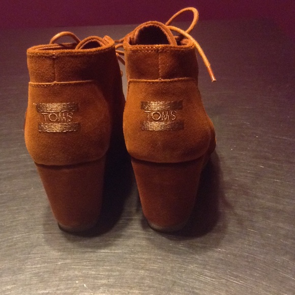 Toms Cognac Desert Wedge - Picture 5 of 7