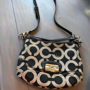 Kristin Op Art sateen hobo