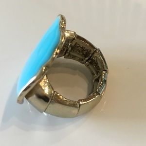 Bold and Bright Aqua Statement Ring