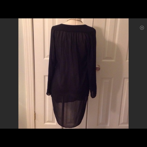 BOGO‼️Black sheer oversized shirt❤️ - Picture 2 of 5