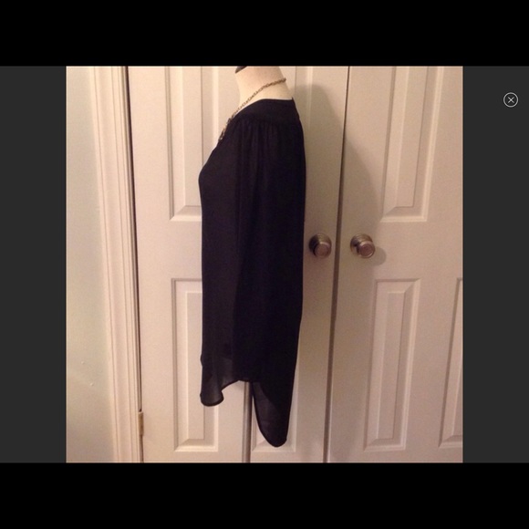 BOGO‼️Black sheer oversized shirt❤️ - Picture 3 of 5