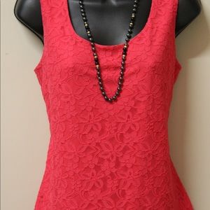 Gorgeous Hot Pink Dana Buchman Top Sz M