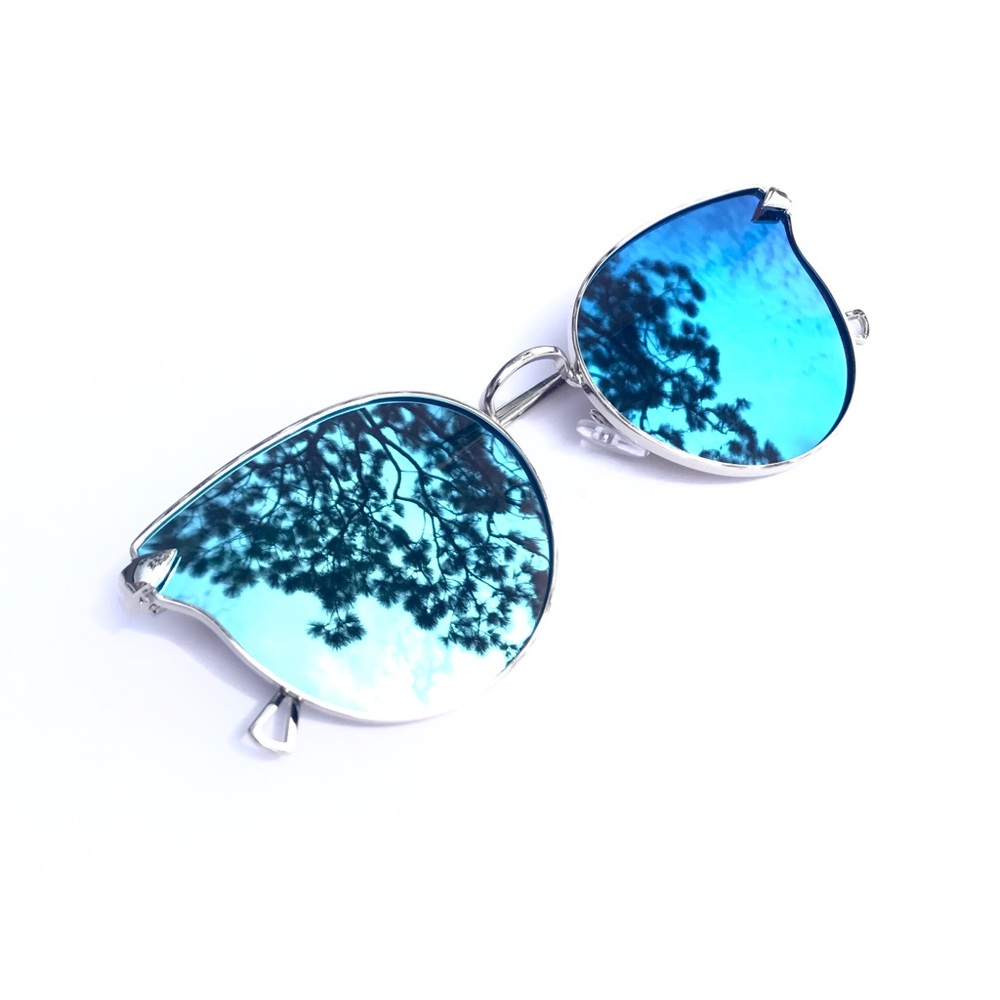 Blue “Lydia” Cat Eye Sunglasses