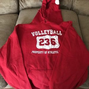 Red Volleyball Hoodie