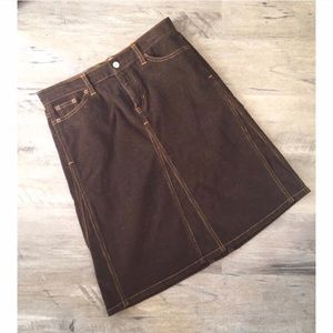 Brown corduroy Gap skirt