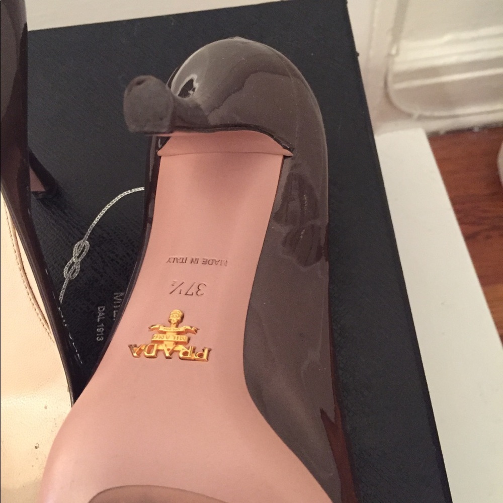 PRADA pump couture taupe with rhinestones ✨ - Picture 9 of 12