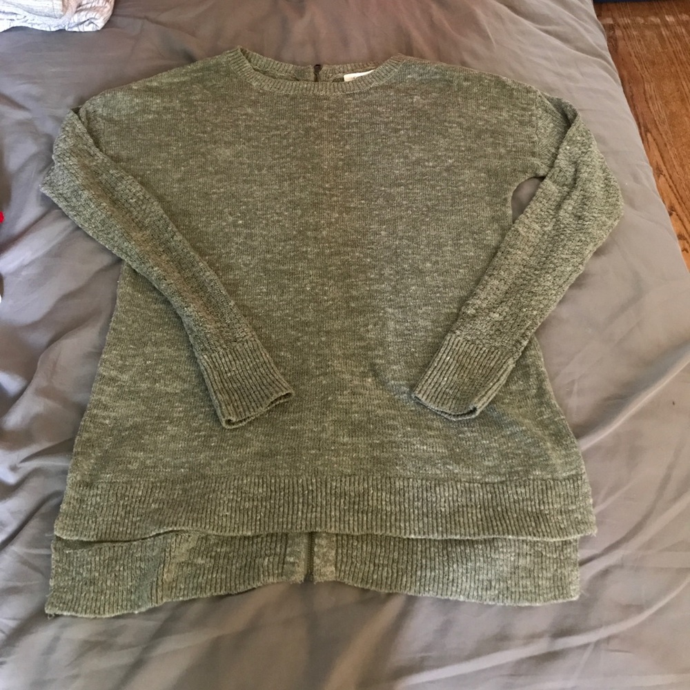 Caslon sweater with zipper in back