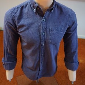 American Eagle Purple cotton Button up