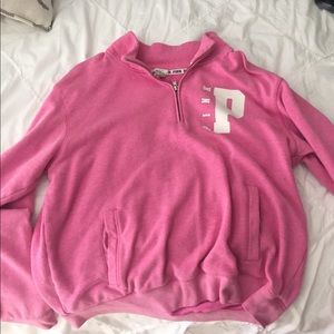 Pink PINK half zip sweatshirt