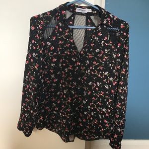 Express button down blouse