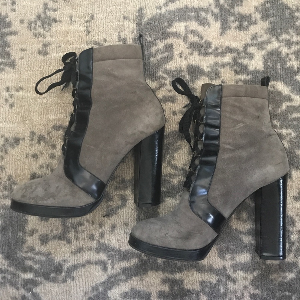 MARC BY MARC JACOBS Suede Lace-up Ankle Boots