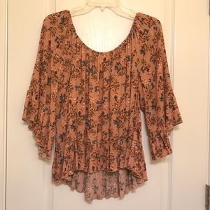 free kisses brand wildflower flowy top