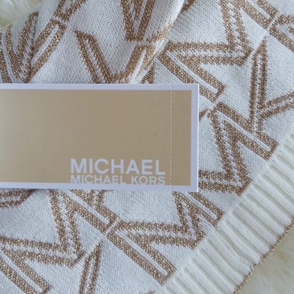 FINAL SALEMICHAEL KORS METALLIC BEANIE / HAT - Picture 3 of 4