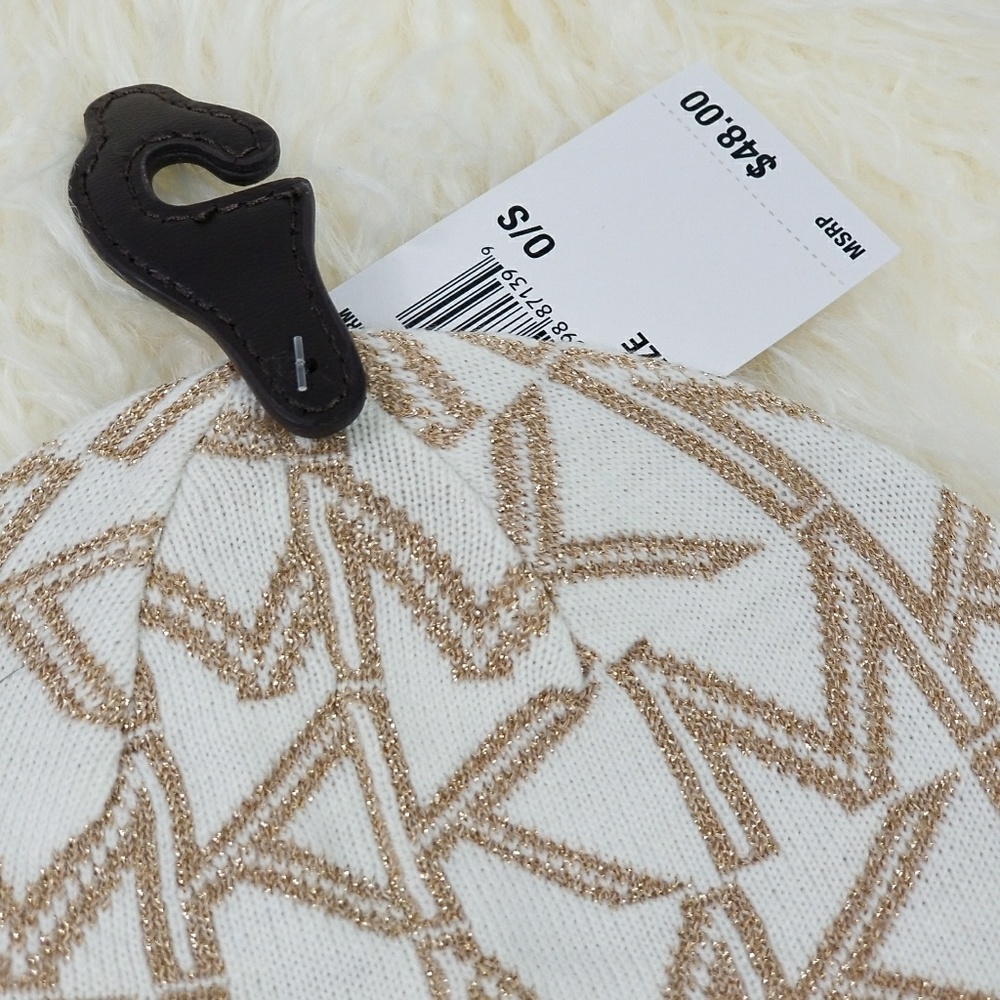 FINAL SALEMICHAEL KORS METALLIC BEANIE / HAT - Picture 2 of 4