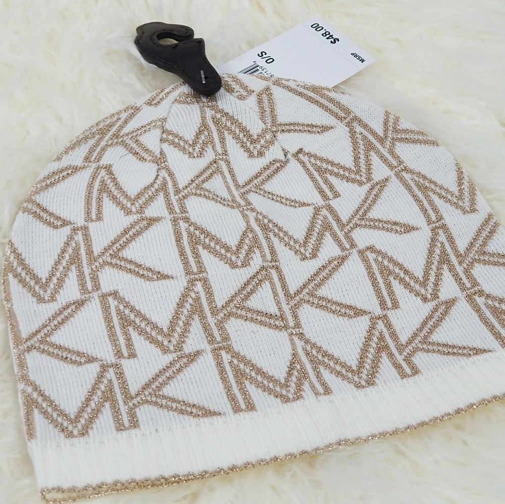 FINAL SALEMICHAEL KORS METALLIC BEANIE / HAT - Picture 4 of 4
