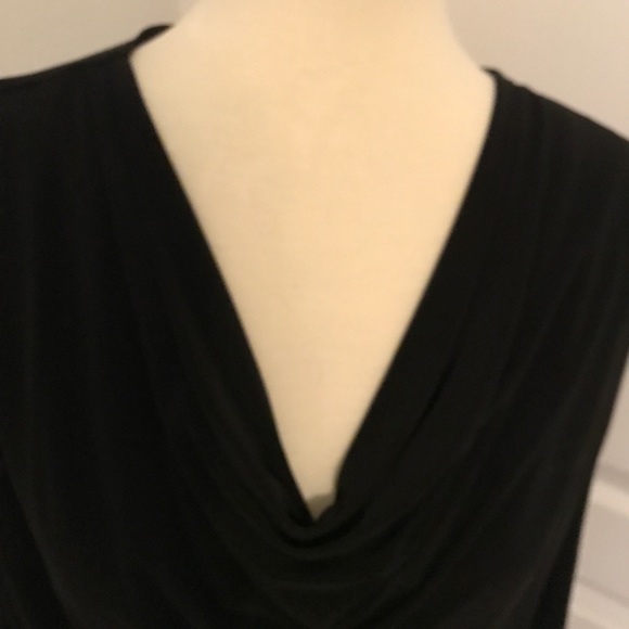 WHBM Black Long Sleeve Top. (sz M). - Picture 2 of 3