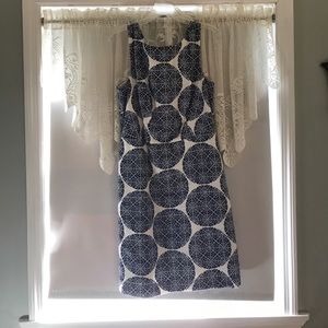 The Limited Blue Polka Dot Dress Size 12