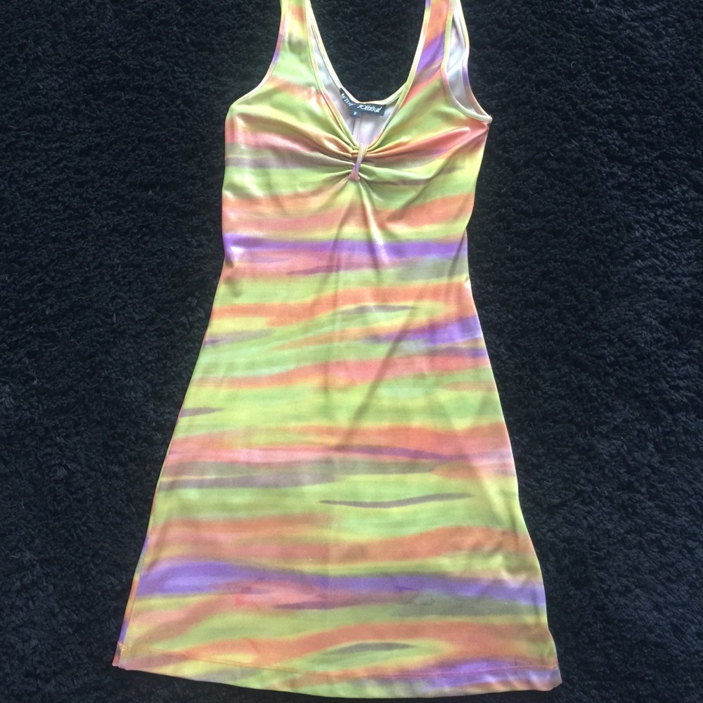 Betsey Johnson multicolored fitted dress