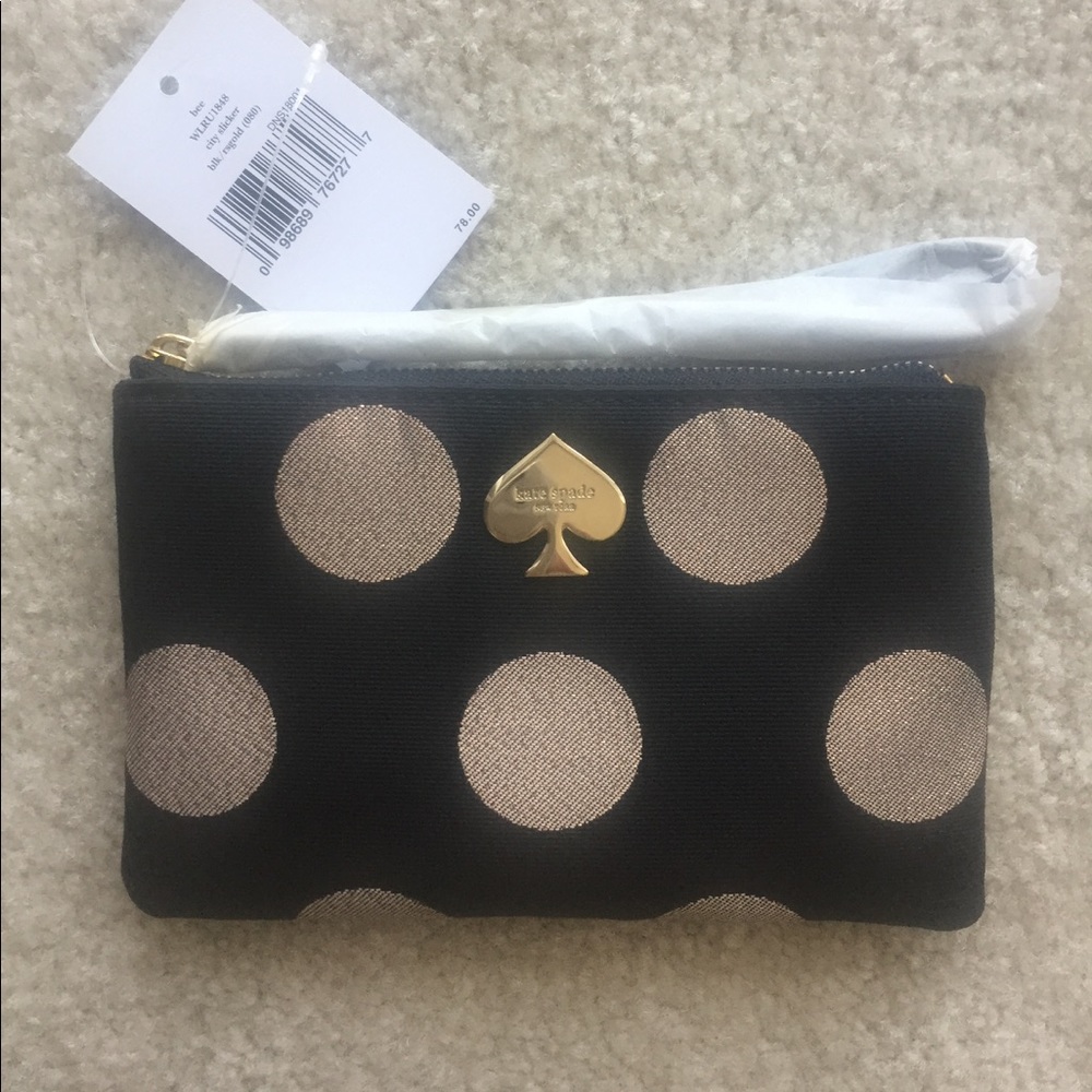 Kate Spade City Slicker Bee Wristlet Purse