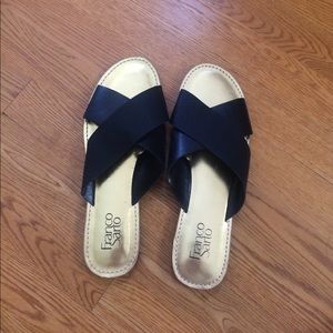 Strappy Flat slide-ons; never been worn!