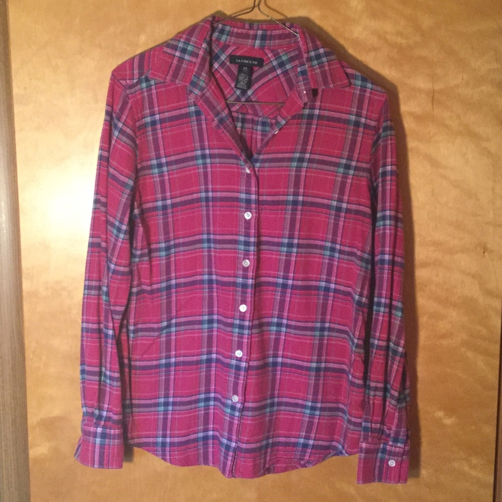 Never worn Lands End flannel