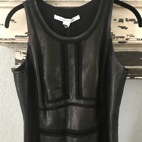 DVF Margot ALL LEATHER dress OMG ❤️NO OFFERS! - Picture 5 of 8