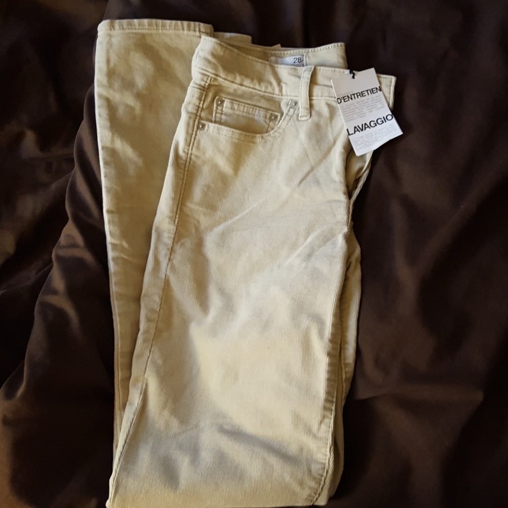 Gap Beige Corduroy Skinny Jeans