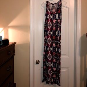 Aztec multi color dress