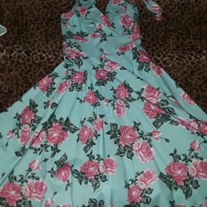 Floral pin up dress