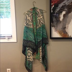 Sheer sleeveless vest