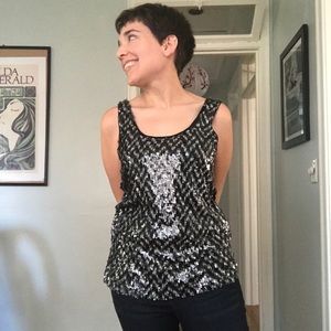Calvin Klein sequined tank