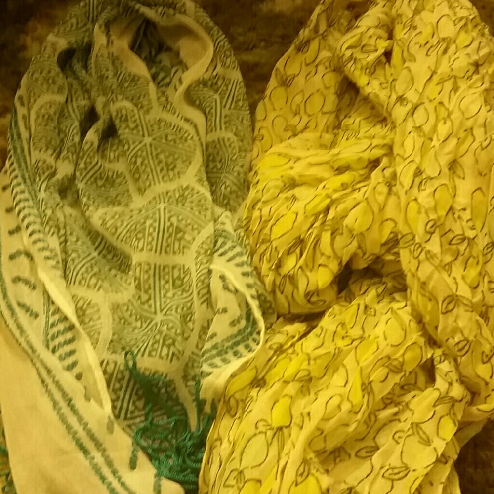 Merona set of two summer weight scarves