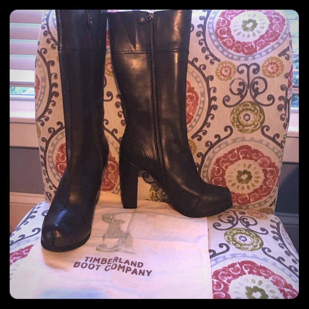 Timberland brown leather dress boot