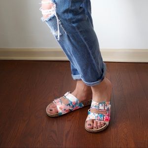 Floral Slip On Sandal