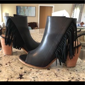 Very Volatile Peep Toe Booties