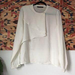Zara white blouse