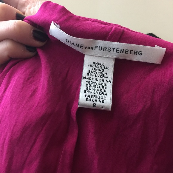 DVF Pink Chiffon Silk Sleeveless Top Blouse - Picture 6 of 8