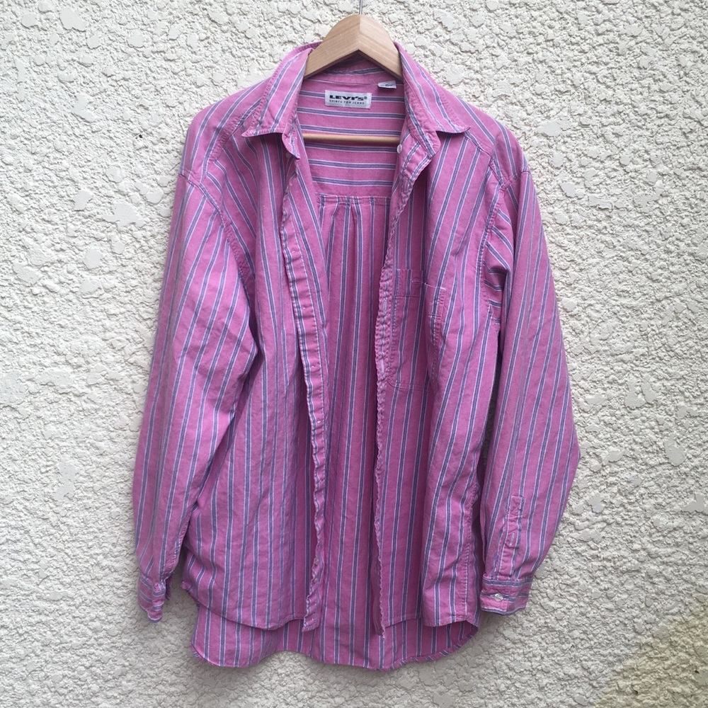 Vintage Striped Levi's Button-Up Shirt