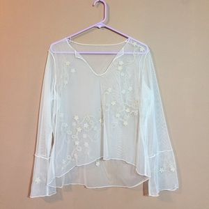 Floral lace blouse