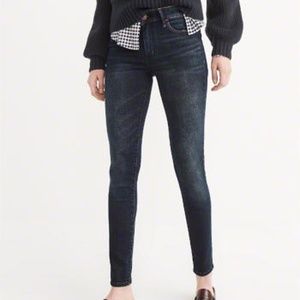 Abercrombie & Fitch Super Skinny Dark Denim Jean