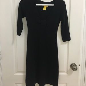 Catherine Maladrino bow cashmere sweater dress