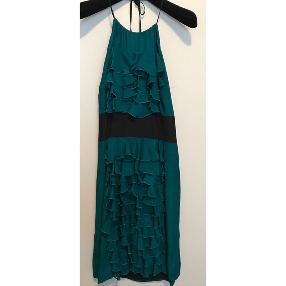 Thread Social Ruffle Front Silk Mini Dress Size 4 - Picture 3 of 3
