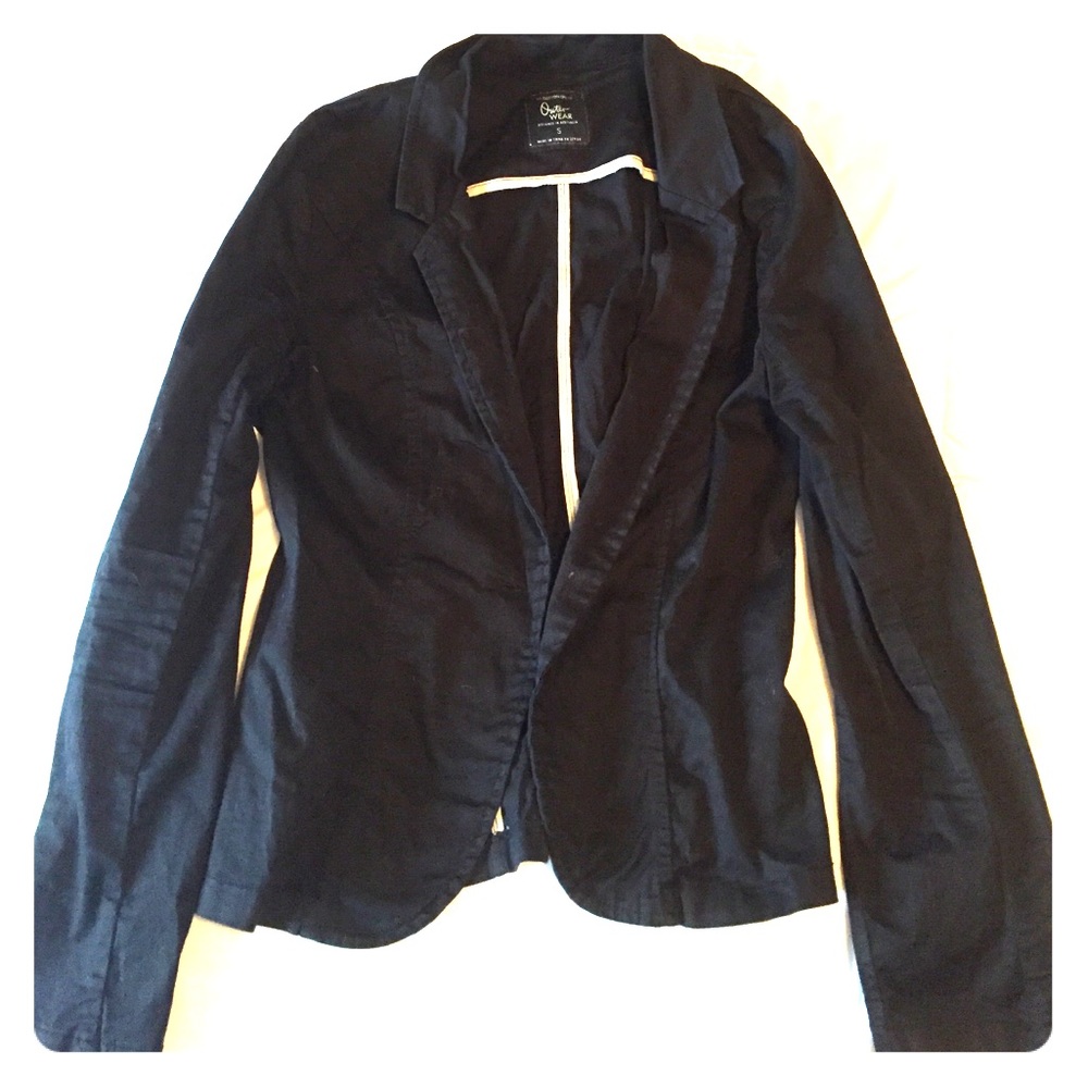 black cotton on blazer