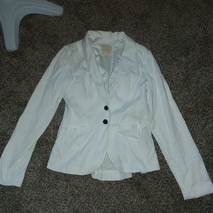 White Modcloth Jacket White Modcloth Jacket